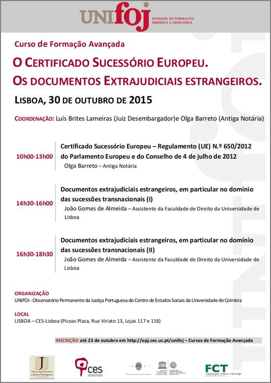 O certificado sucessório europeu. Os documentos extrajudiciais estrangeiros